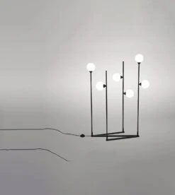 Lampadaire Tube & Sphere