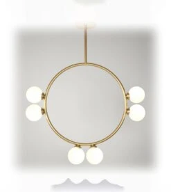 Suspension Circle Pendant - 6 Globes