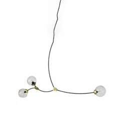 Suspension Ivy3 Avec Globes En Verre Fumé